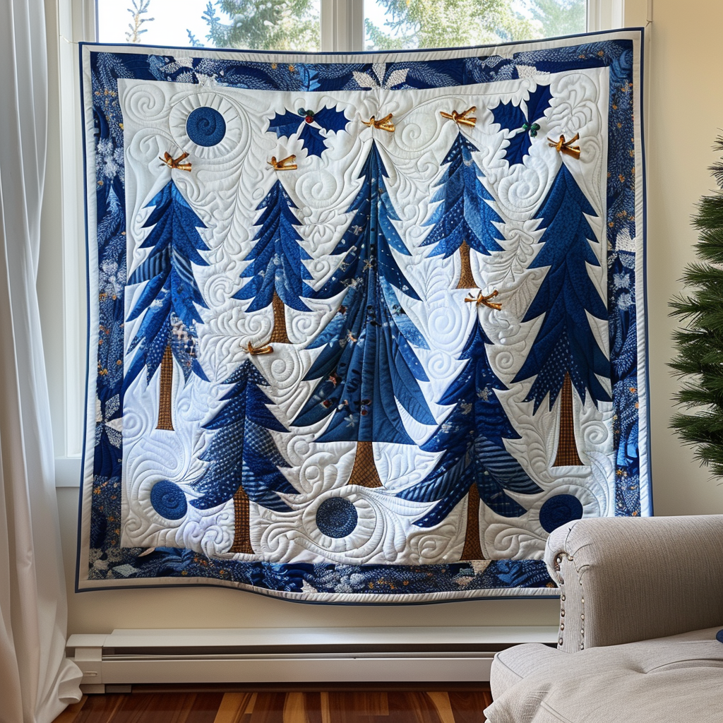 Artistic Christmas Tree Blanket