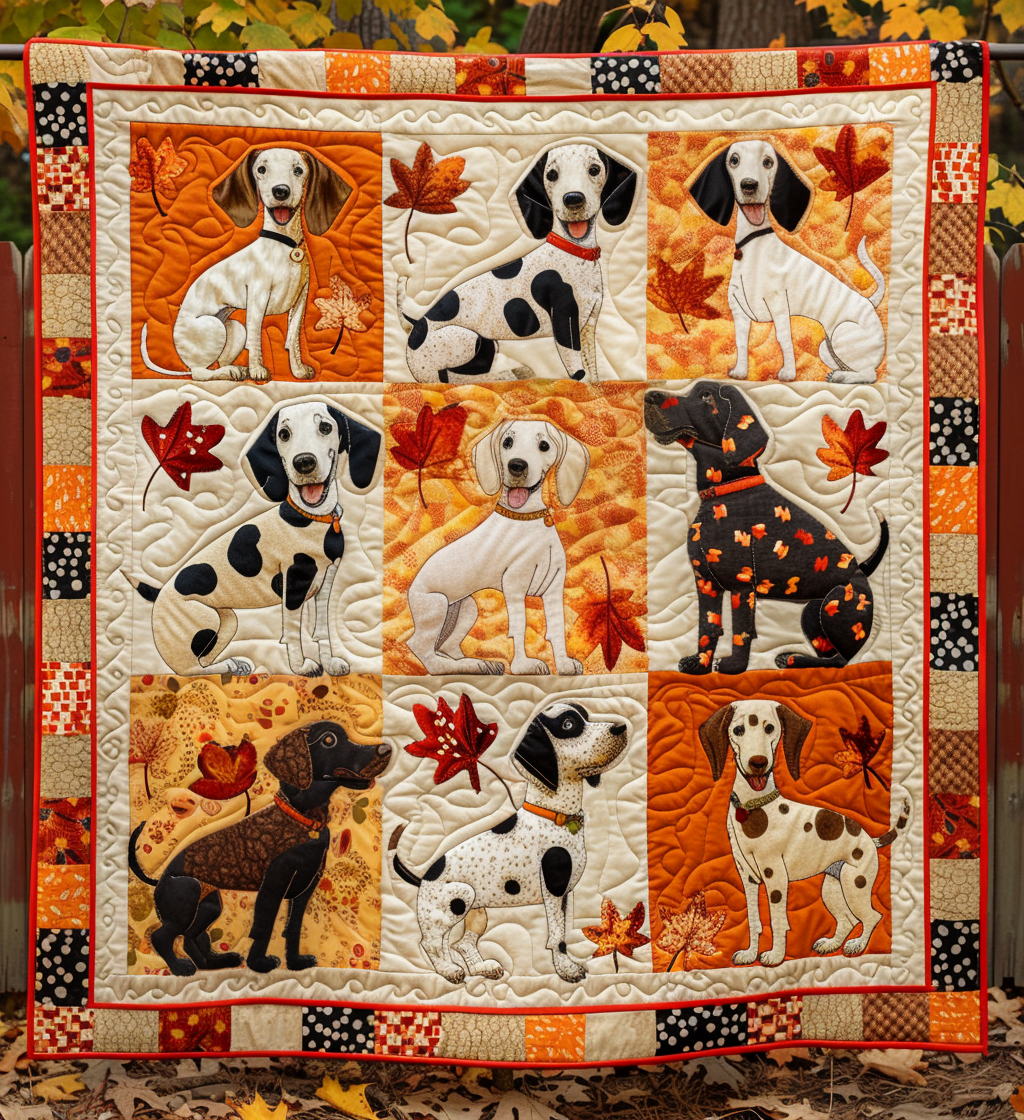 Autumn Dalmatian Blanket
