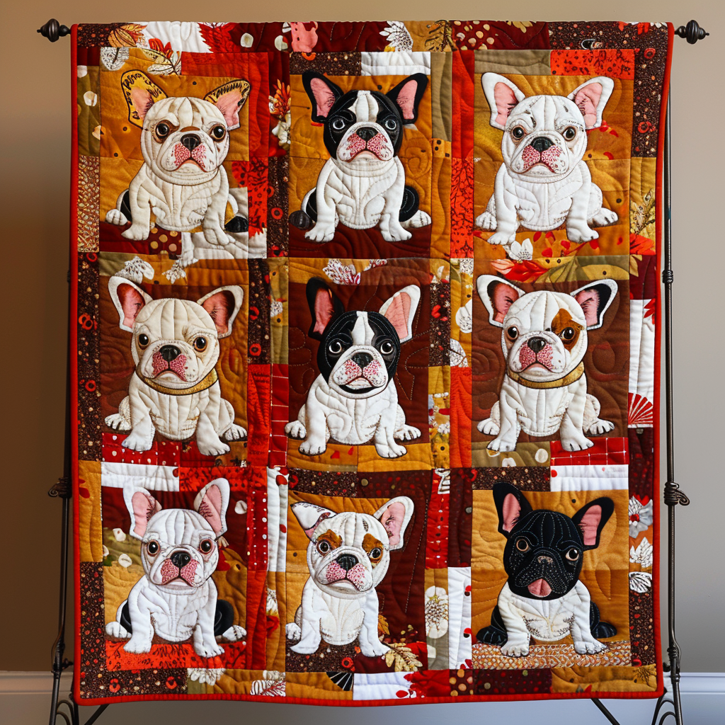 Autumn French Bulldog Blanket