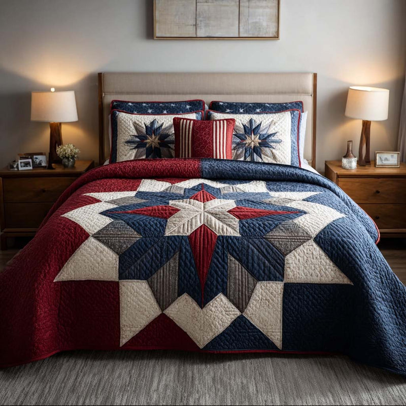 Independence Starburst 3-Piece Bedding Set