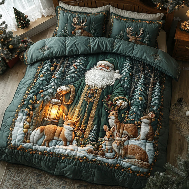 Vintage Santa Bedding Set